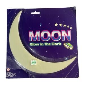 SEALED Vintage "Moon Glow in the Dark" Space Star Bedroom Large Size Y2K 90s NOS